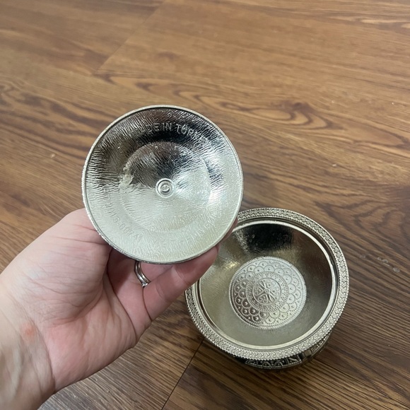 Alisveristime Traditional Ottoman Turkish Handmade Zamac Sugar Bowl with Lid - Picture 7 of 8